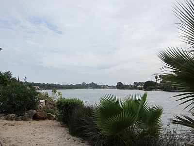 View across the lake from the Village